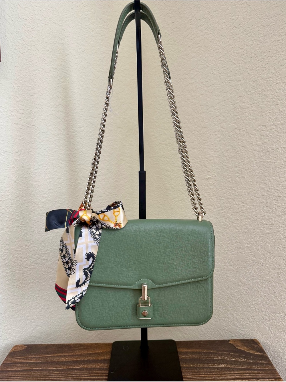 Kate Spade New York Locket Pebbled Leather Flap Shoulder Bag